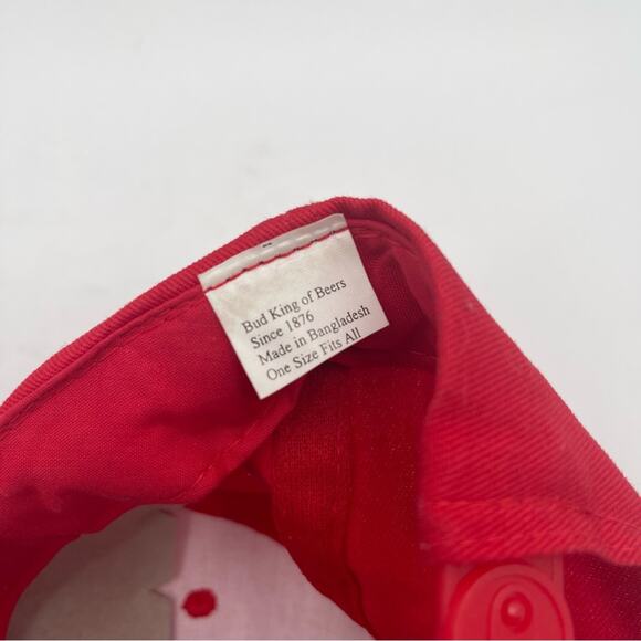BUDWEISER Vintage Hat King of Beers Adjustable SnapBack Hat Beer Bud Embroidered - Picture 8 of 12